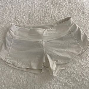 White Lululemon Shorts